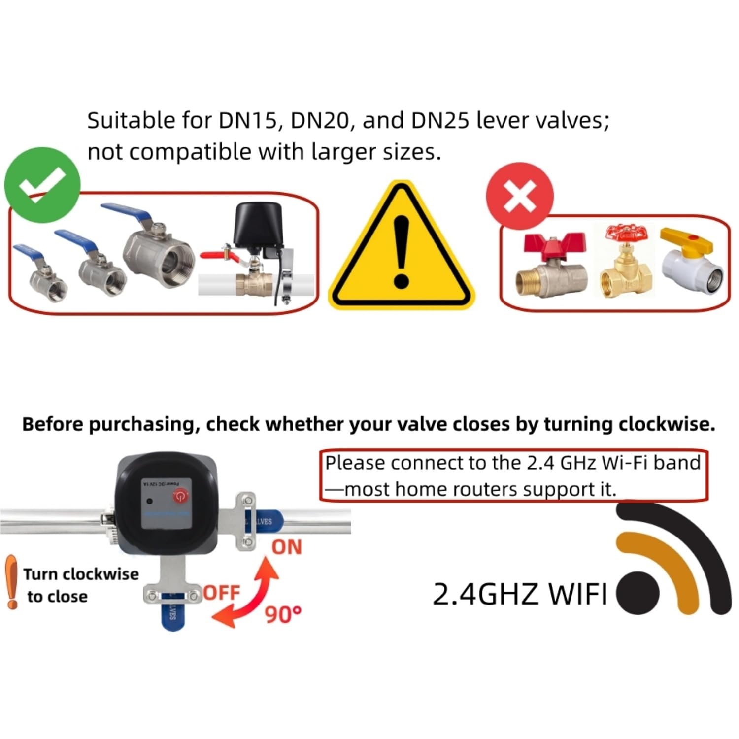 صمام مياه ذكي WiFi – تحكم كامل في تدفق المياه من أي مكان